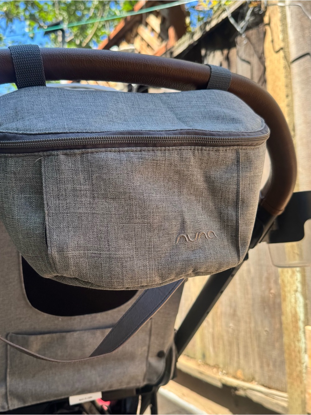 Nuna Sling Bag in Curated Grey -Stroller Organizer Bag